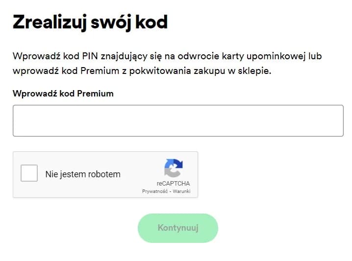 Jak aktywować kartę podarunkową Spotify i uniknąć problemów z kodem