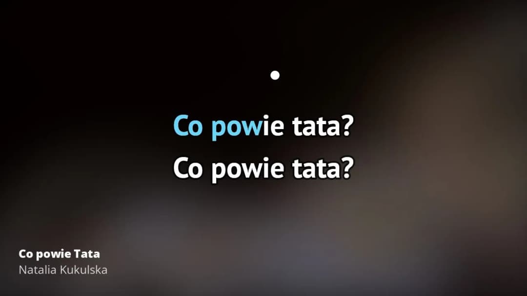 Gdzie znaleźć podkład muzyczny do Co powie Tata Natalia Kukulska